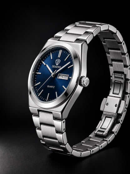 Dearno Premium Quartz Men's Watch – Day &amp; Date Display HHC