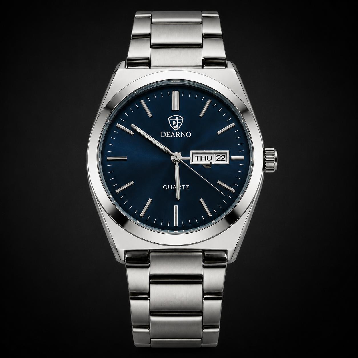 Dearno Premium Quartz Men's Watch – Day &amp; Date Display HHC