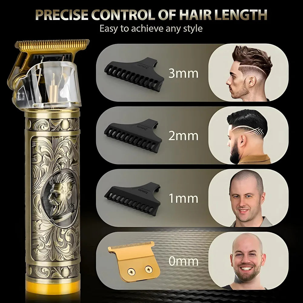 Professional 3-in-1 Men’s Grooming Kit – Gold Metal Body HHC