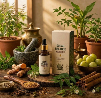 Sugar Balance Nabhi Oil 30ml – Herbal Belly Button Oil HHC