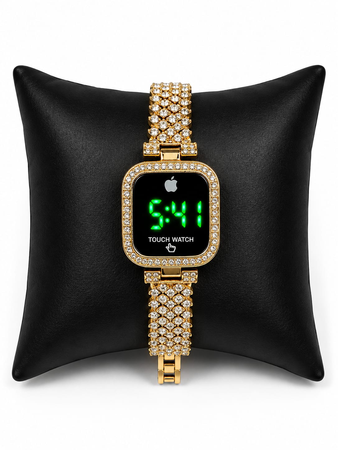Elegant Female Touch Screen LED Watch with Sparkling Stones HHC