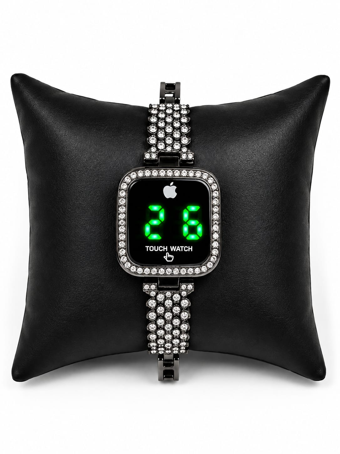 Elegant Female Touch Screen LED Watch with Sparkling Stones HHC