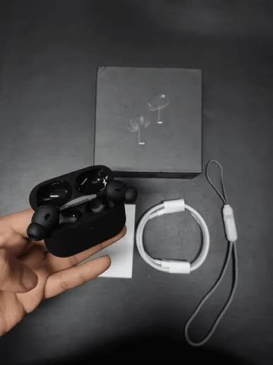 Master Quality AirPods Pro2 Black Active Noise Cancellation (Titanium Master Quality) HHC