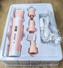 Kemei Model 3024 4-in-1 Rechargeable Women’s Body Shaver &amp; Trimmer Set HHC