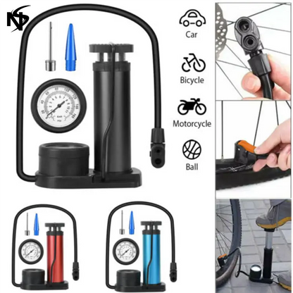 Single Cylinder Foot Air Pump with Pressure Gauge HHC