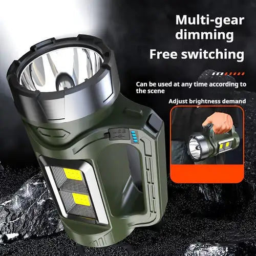 Solar Searchlight flashlight rechargeable heavy duty original flashlight HHC