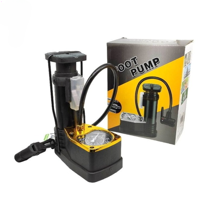 High Pressure Foot Air Pump With Pressure Gauge HHC