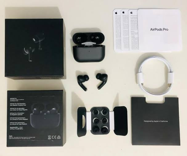 Master Quality AirPods Pro2 Black Active Noise Cancellation (Titanium Master Quality) HHC