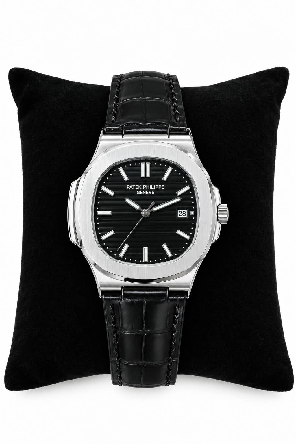 Patek Philippe Inspired Leather Strap Watch HHC
