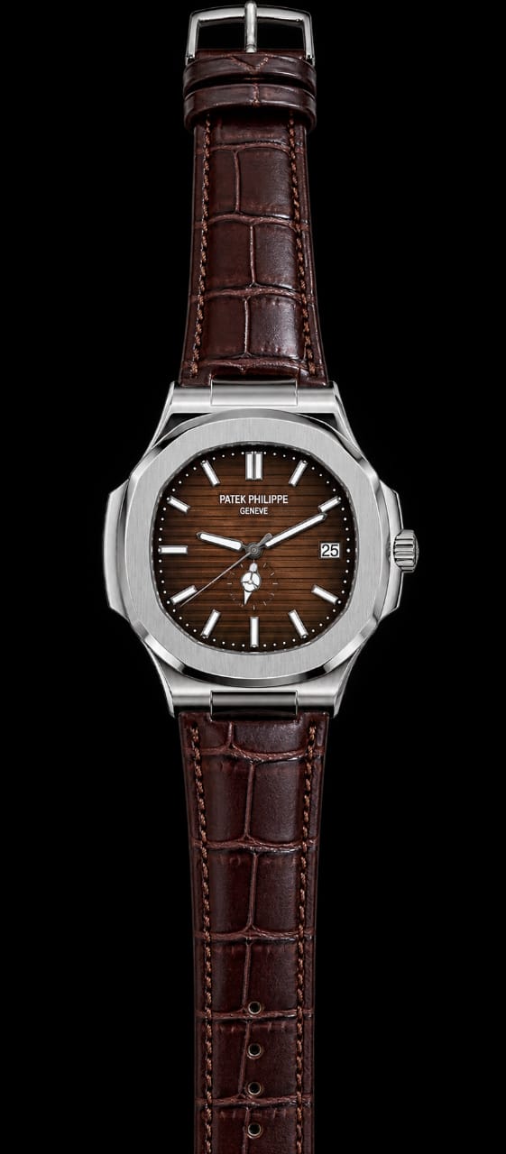 Patek Philippe Inspired Leather Strap Watch HHC