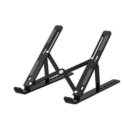 Portable &amp; Foldable Aluminum Laptop Stand - Black HHC