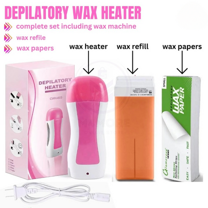 CWH-003 Depilatory Wax Heater Kit with Wax Paper HHC