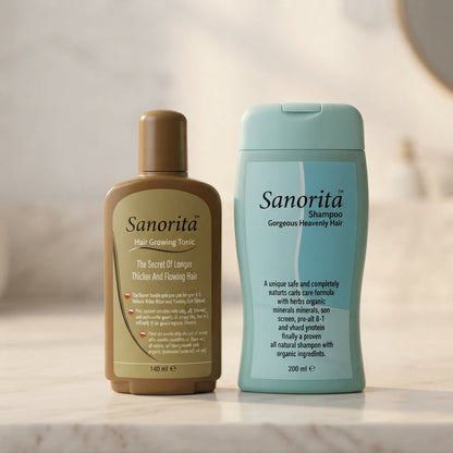 Sanorita Hair Care Combo Shampoo 200ml And Hair Growing Tonic 140ml HHC