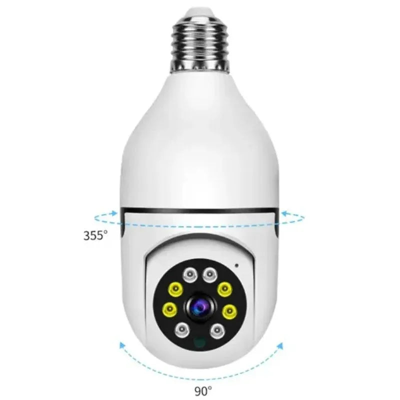 Speed-X Bulb Camera 1080P WiFi 360° Panoramic Security Camera ARDS
