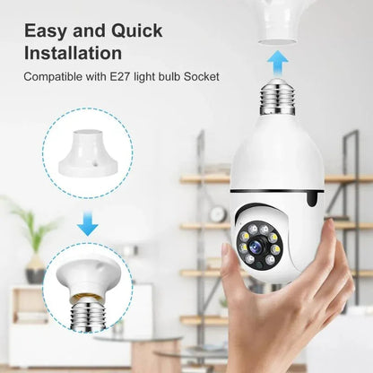 Speed-X Bulb Camera 1080P WiFi 360° Panoramic Security Camera ARDS