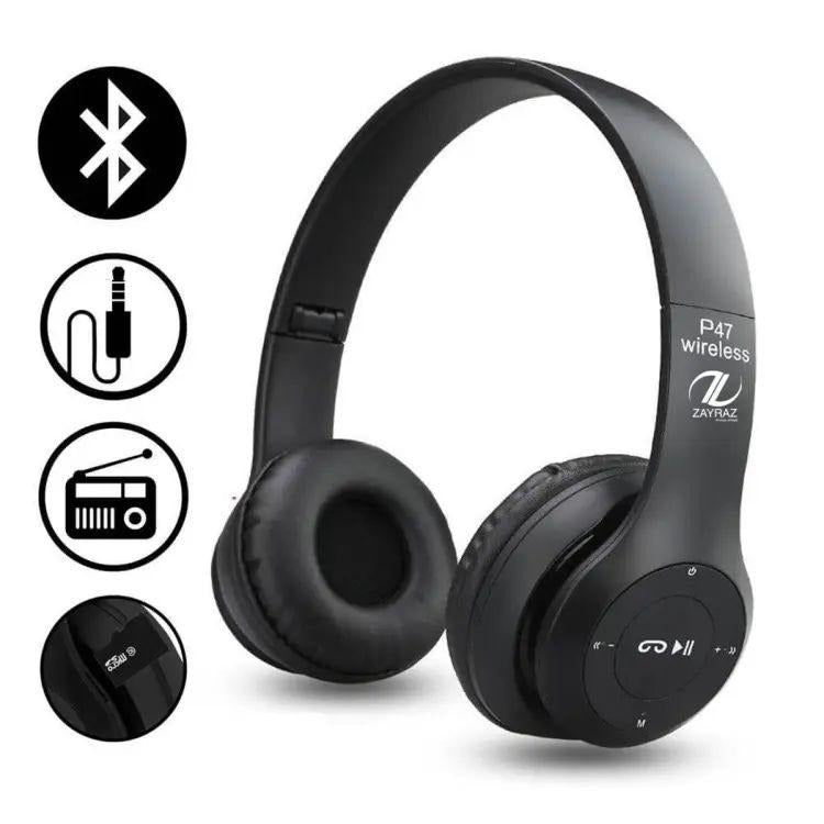 P47 Wireless Bluetooth Foldable Headphones ARDS