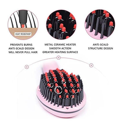 Digital Fast Brush Electric Hair Straightener ARDS