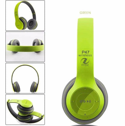 P47 Wireless Bluetooth Foldable Headphones ARDS
