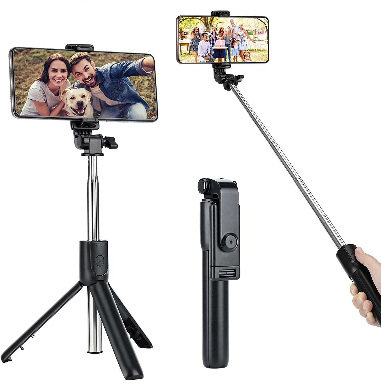 3-in-1 Wireless Selfie Stick R1 / R1S – Tripod Stand with Bluetooth Shutter ARDS