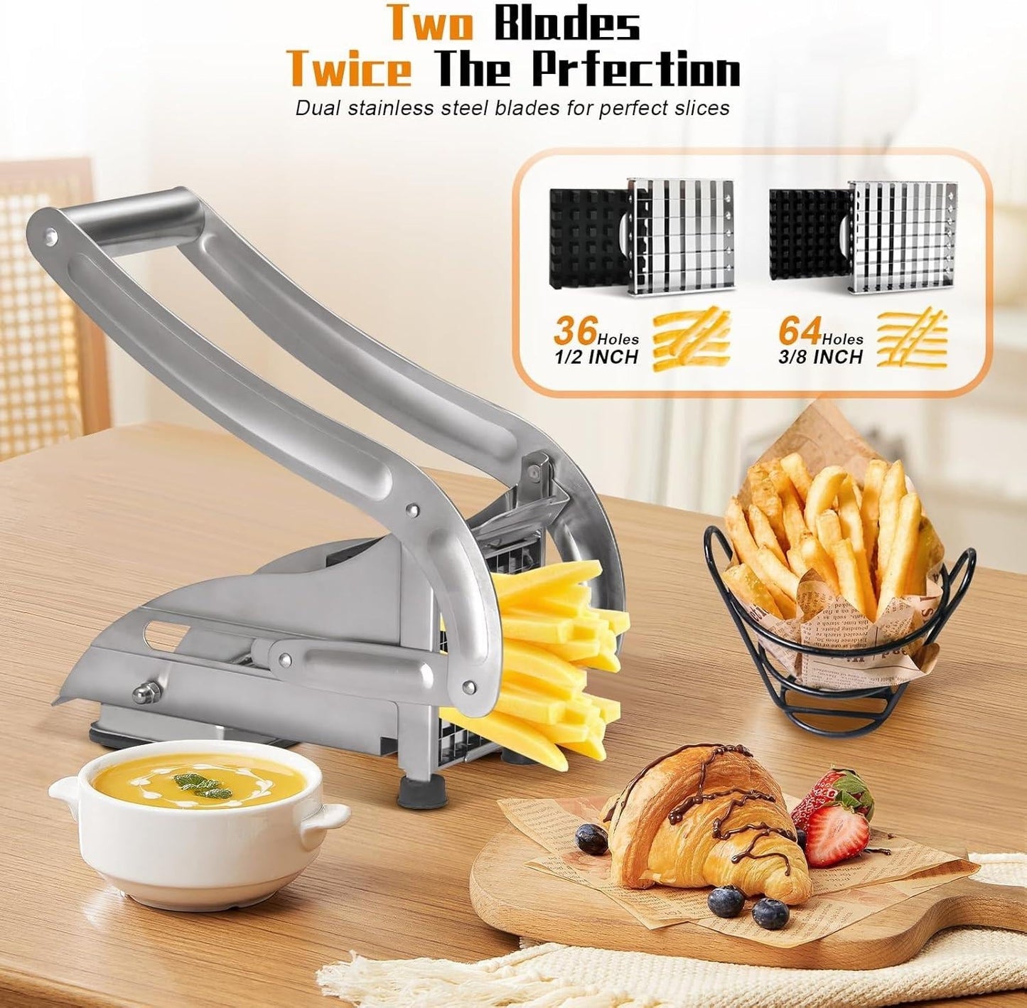 Stainless Steel Potato Chips &amp; French Fry Cutter ARDS