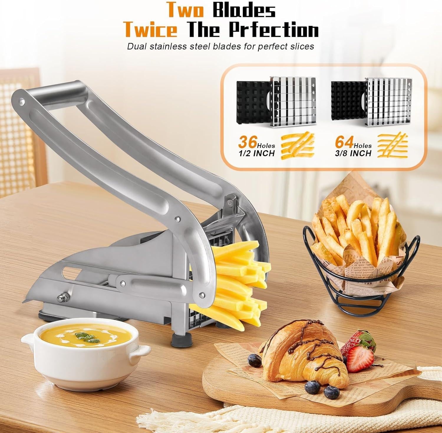 Stainless Steel Potato Chips &amp; French Fry Cutter ARDS