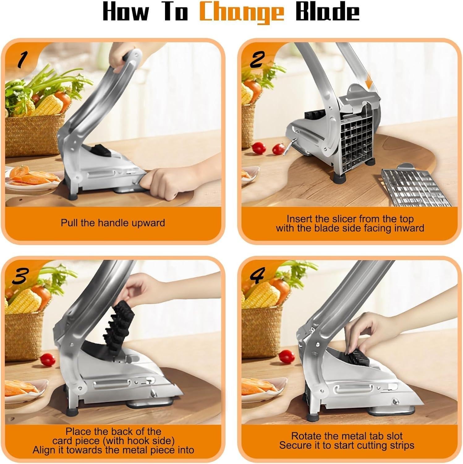Stainless Steel Potato Chips &amp; French Fry Cutter ARDS