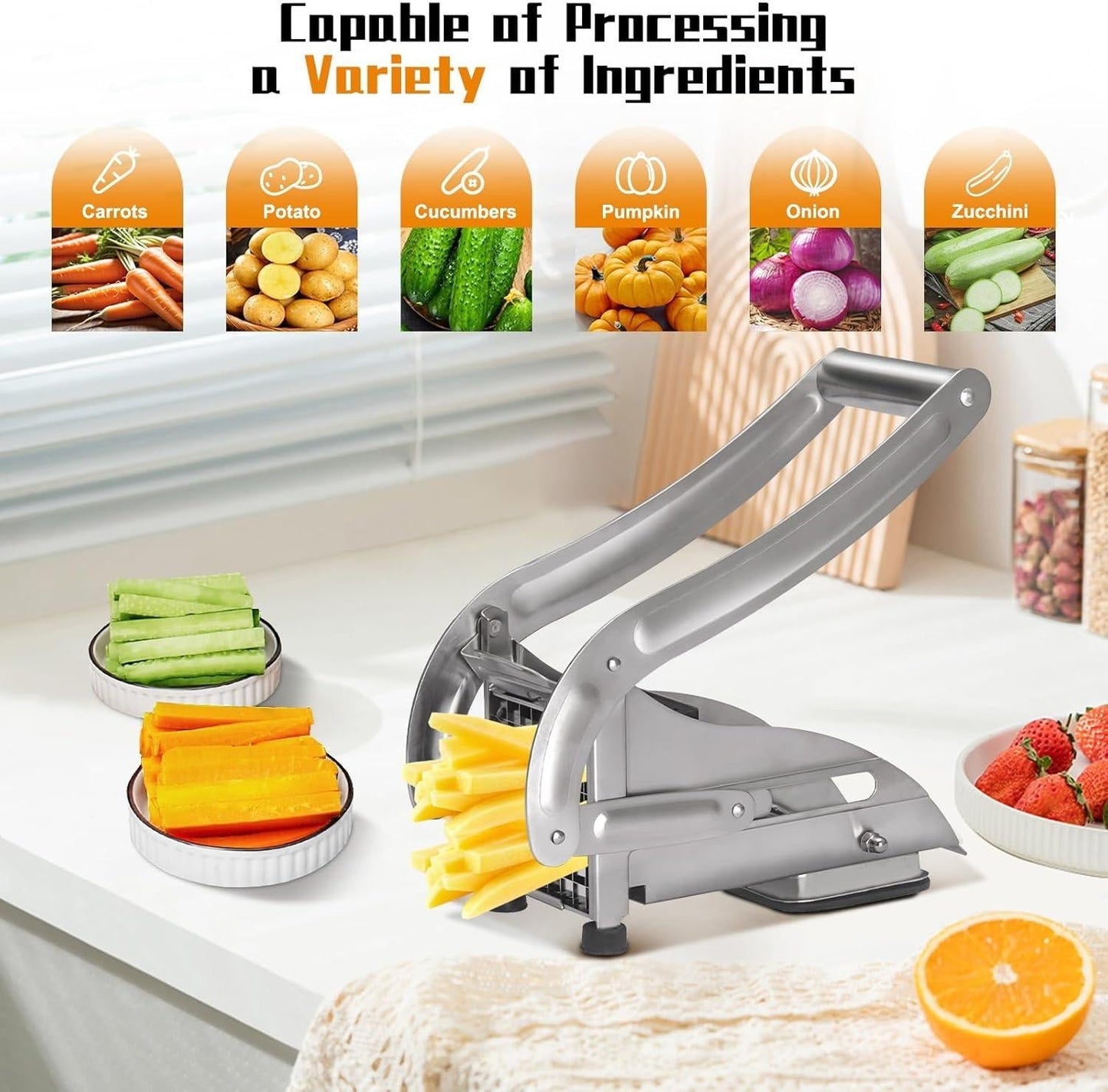 Stainless Steel Potato Chips &amp; French Fry Cutter ARDS