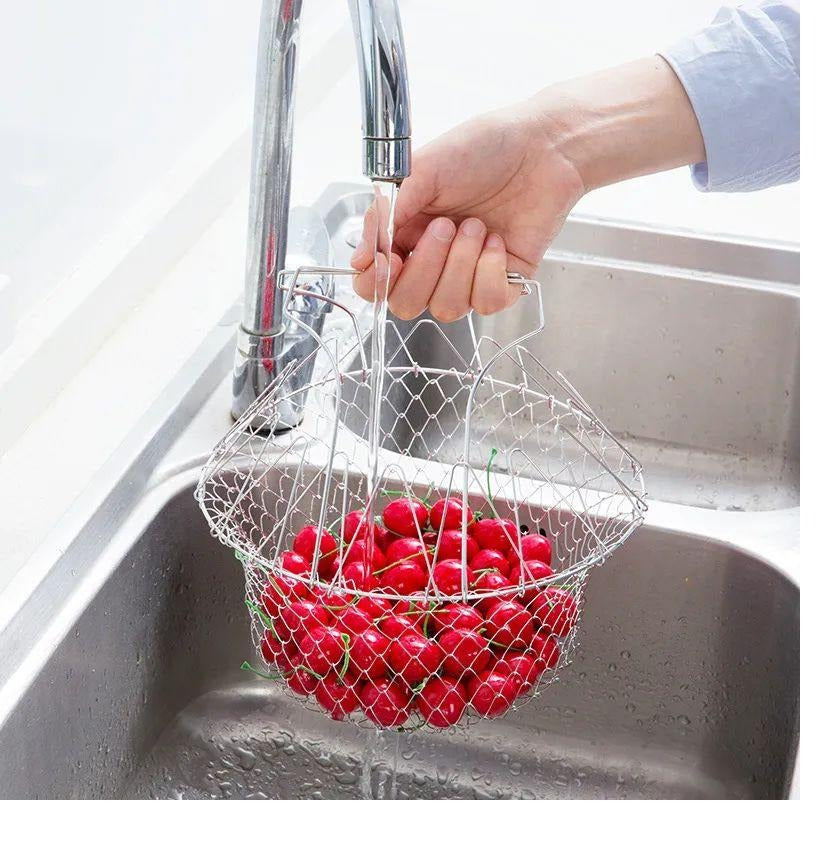 12-in-1 Vegetable Frying &amp; Foldable Strainer ARDS