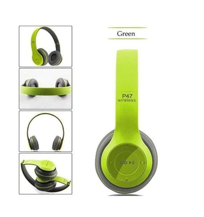 P47 Wireless Bluetooth Foldable Headphones ARDS