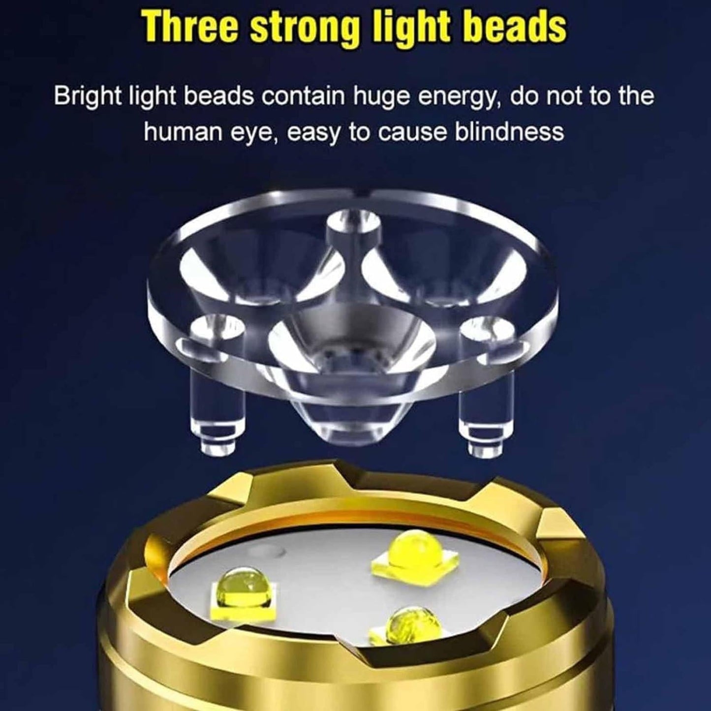 Three Eye Mini Flashlight Portable ARDS