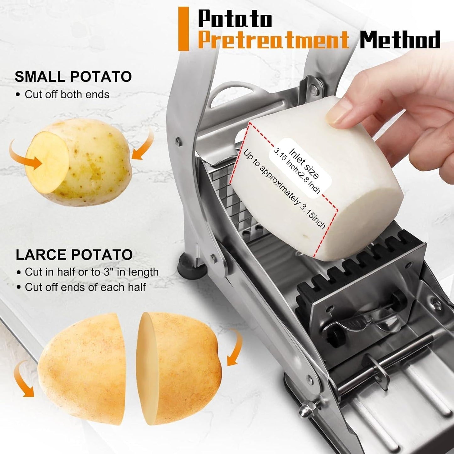 Stainless Steel Potato Chips &amp; French Fry Cutter ARDS