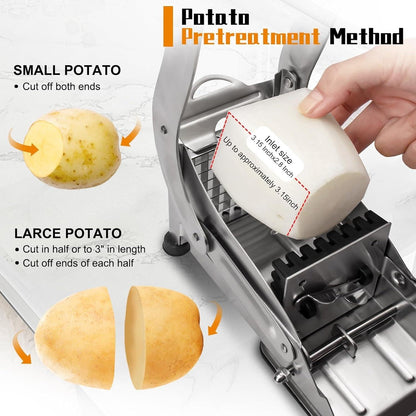 Stainless Steel Potato Chips &amp; French Fry Cutter ARDS