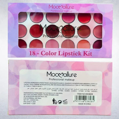 Moccallure Professional 18-Colors Lipstick Kit YMDS