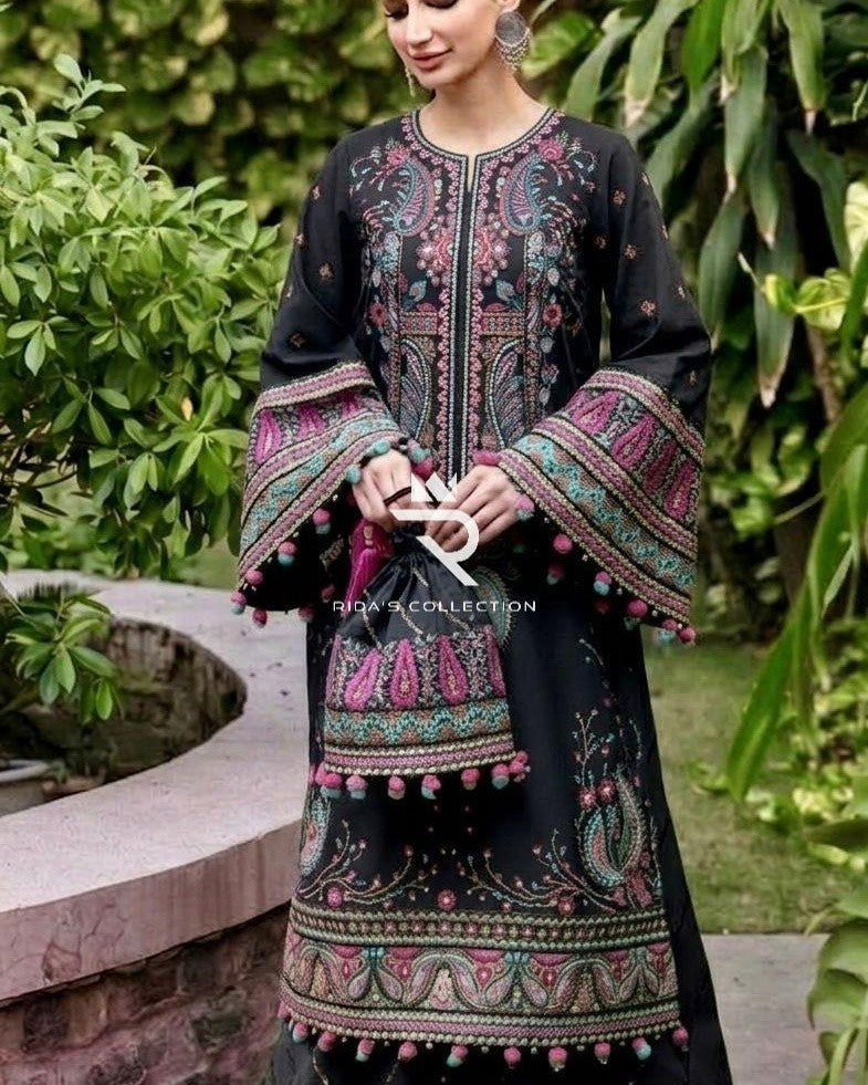 Black Color lawn dress Maysoon