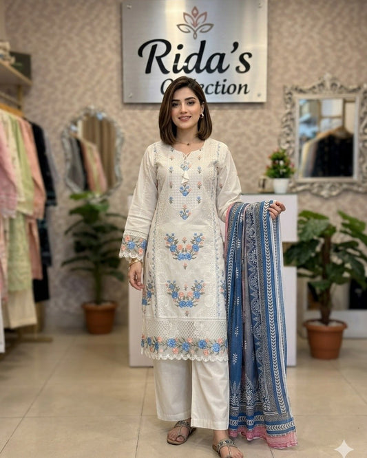 Munira Designer Off white dress