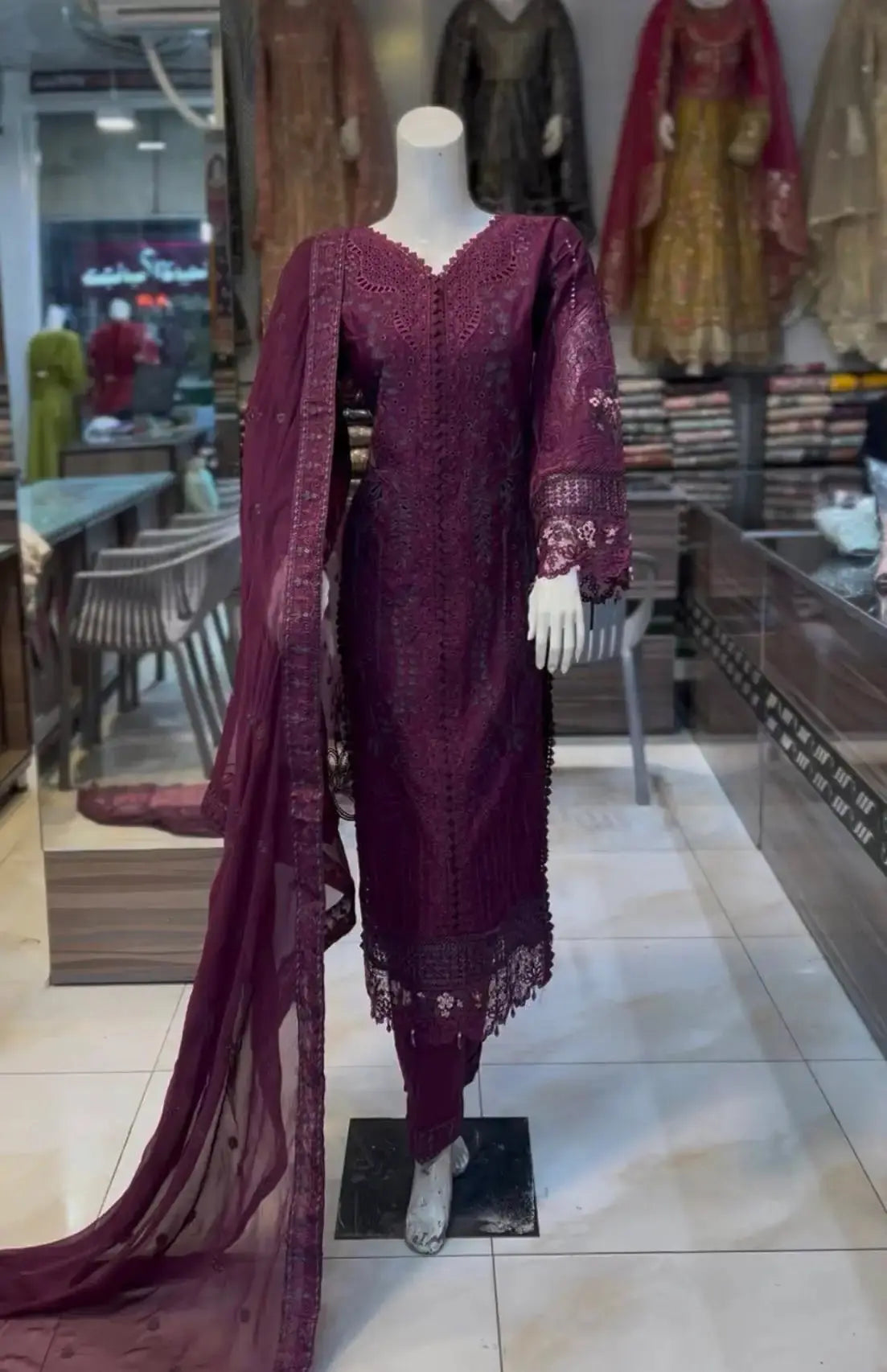 Falsa embroidered lawn dress ARJ03 Areej
