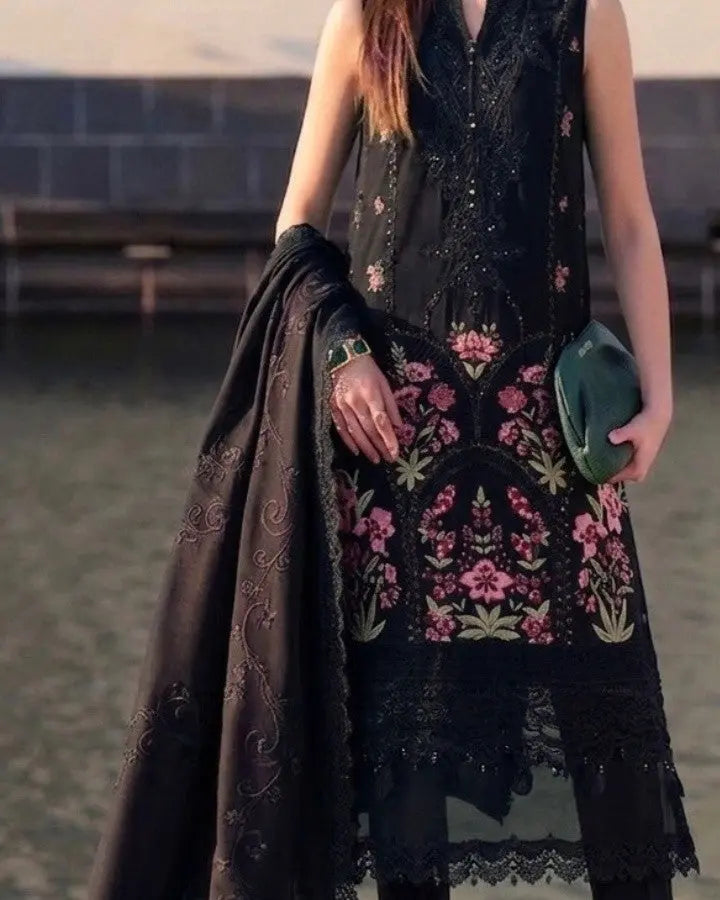 Maria b black lawn dress MR-609 Maysoon