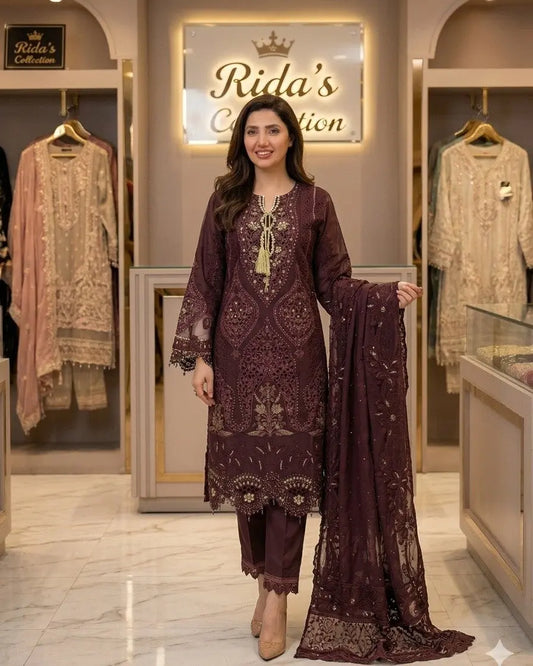 Motifz Falsa Organza dress Mansooj