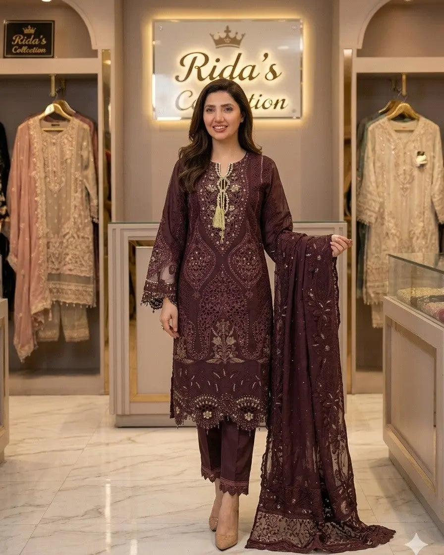 Motifz Falsa Organza dress Mansooj