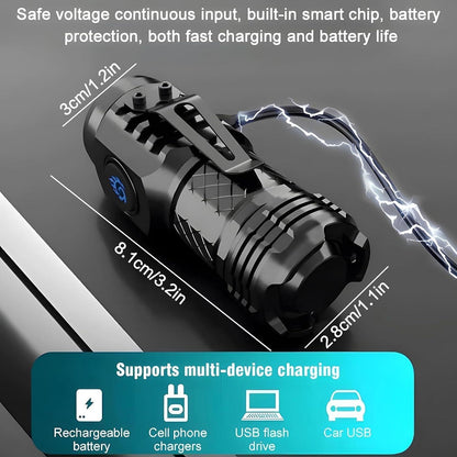 Three Eye Mini Flashlight Portable ARDS