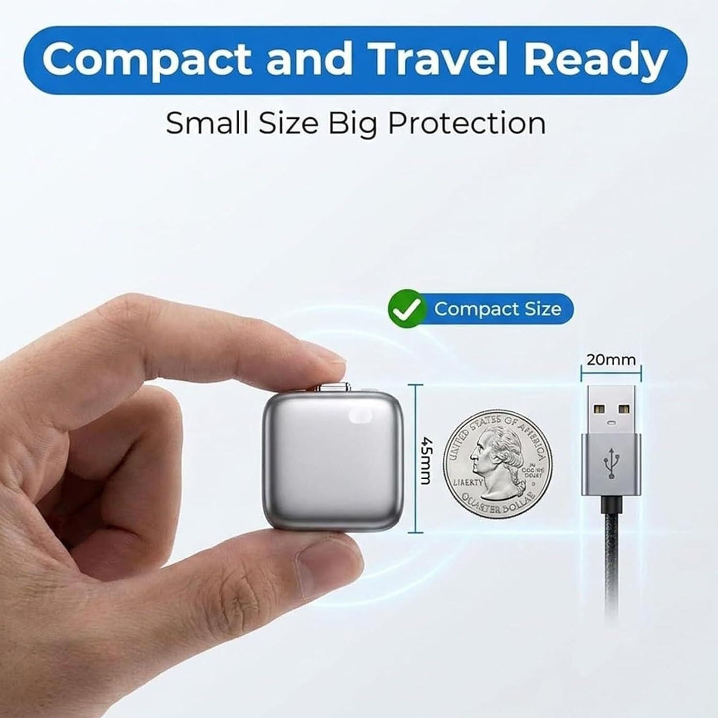 Type C Smart Auto Stop Charging Adapter, Auto Disconnect Charger ARDS
