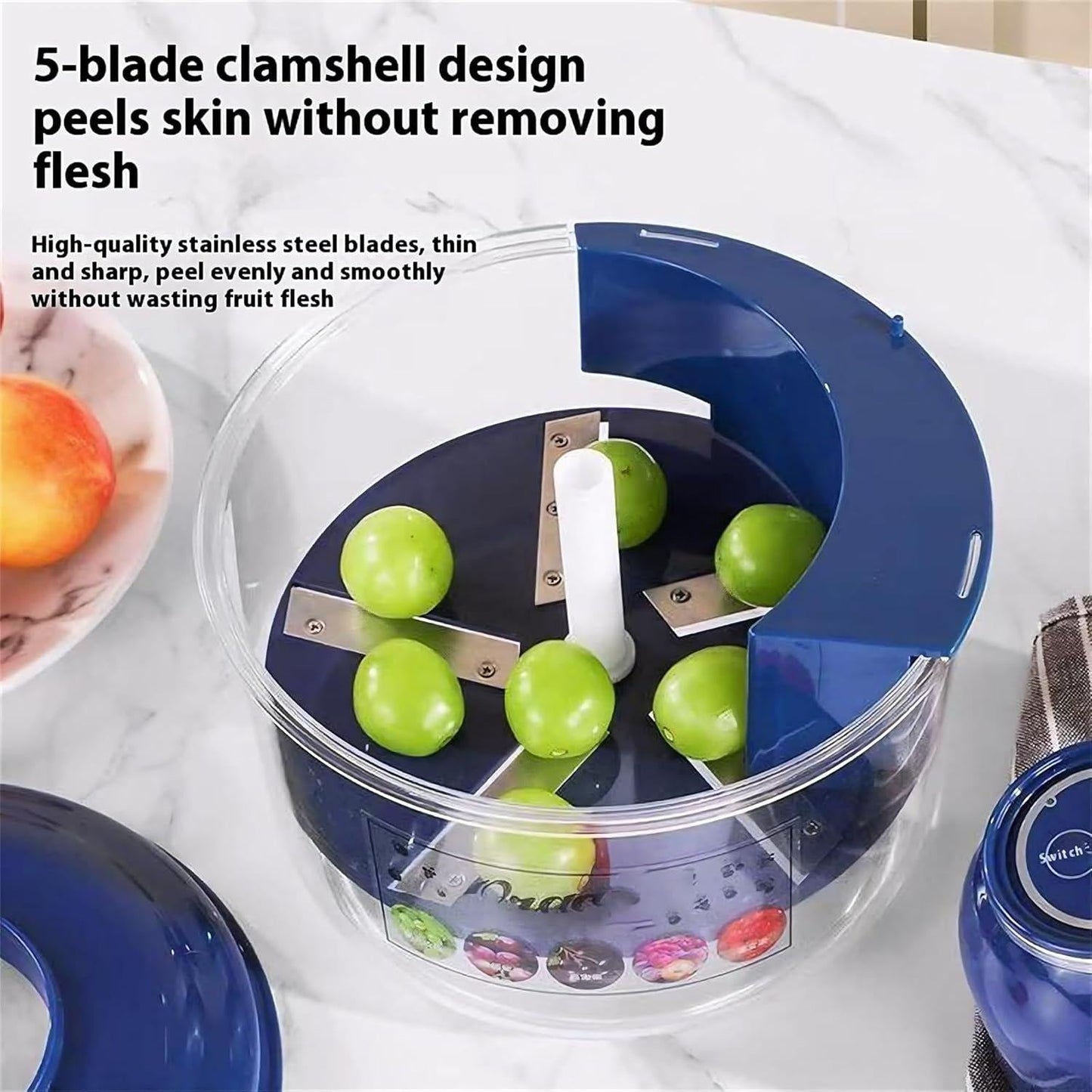 Quick & Effortless Peeling Machine - Automatic Electric Fruit Peeler ARDS
