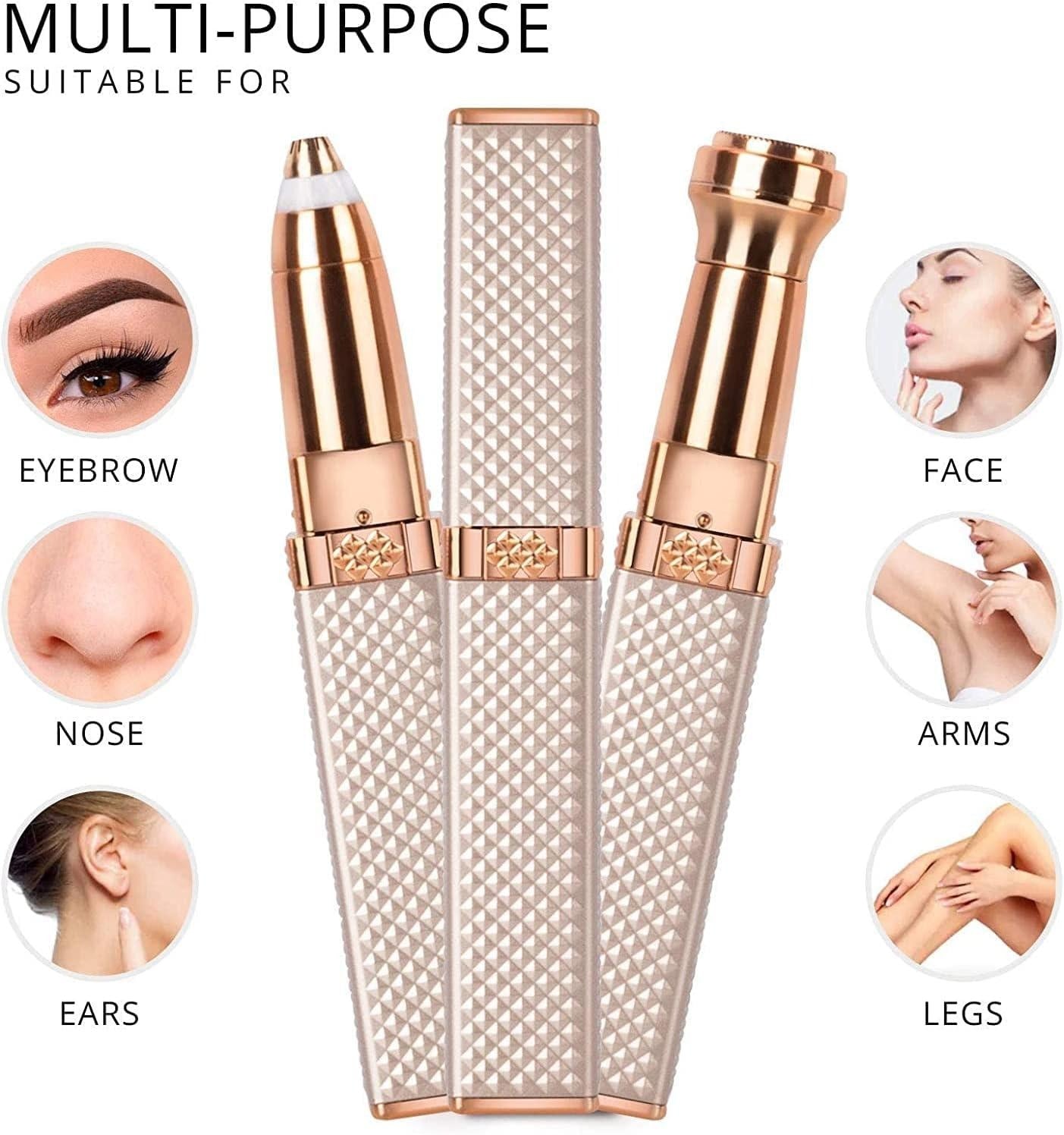 Rechargeable 2 in 1 Hair Remover Trimmer For Women
