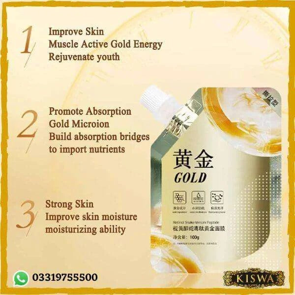 Retinol Snake Venom Peptide Gold Mask