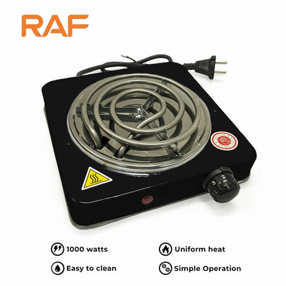 Black RAF R.8010B Electric Stove Hot Plate YMDS