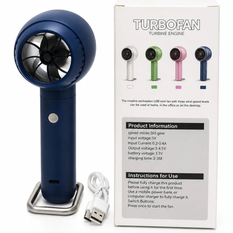 Turbo Fan Rechargeable Mini Cooling Fan YMDS