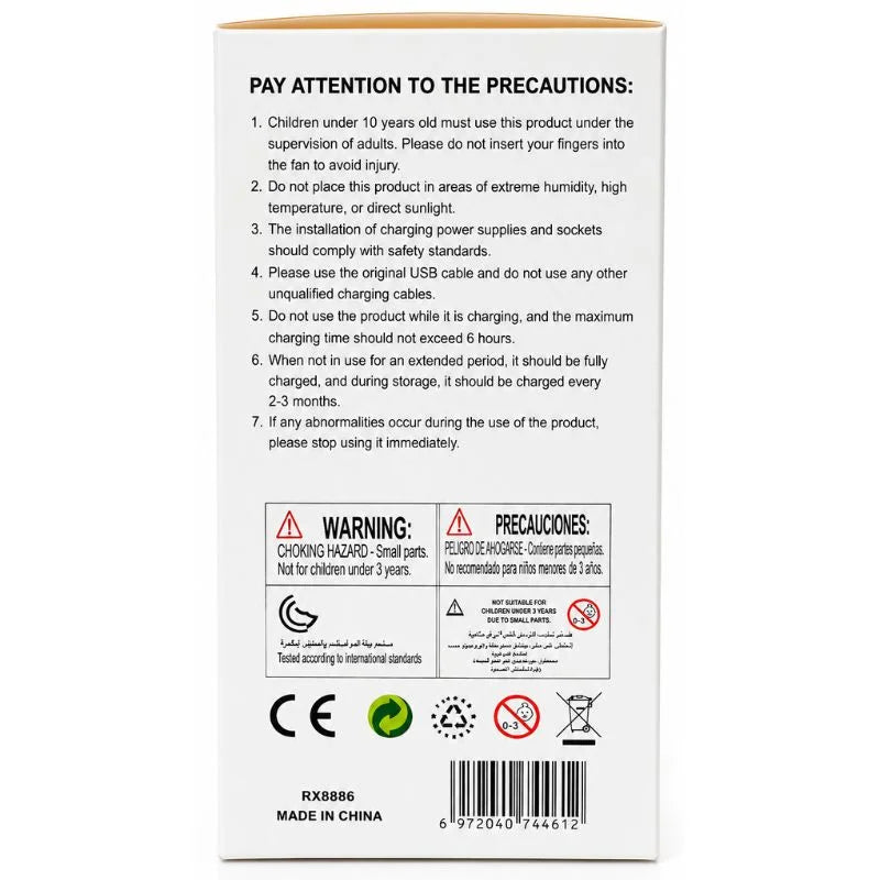 TurboFan Rechargeable Mini Cooling Fan YMDS