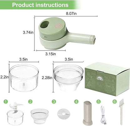 4-in-1 Portable Electric Vegetable Cutter ARDS