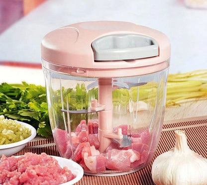 5 Blades Manual Vegetable Chopper Cutter Hand Pull Food Chopper ARDS
