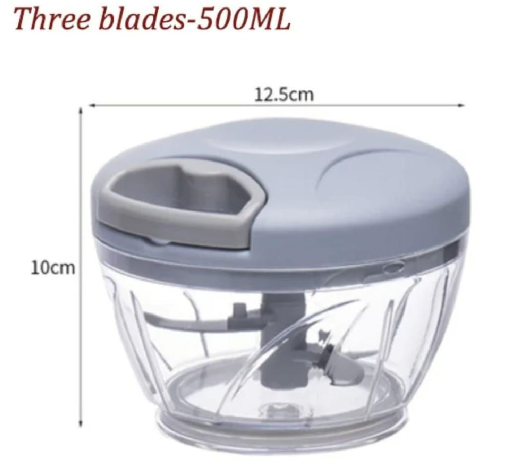 5 Blades Manual Vegetable Chopper Cutter Hand Pull Food Chopper ARDS